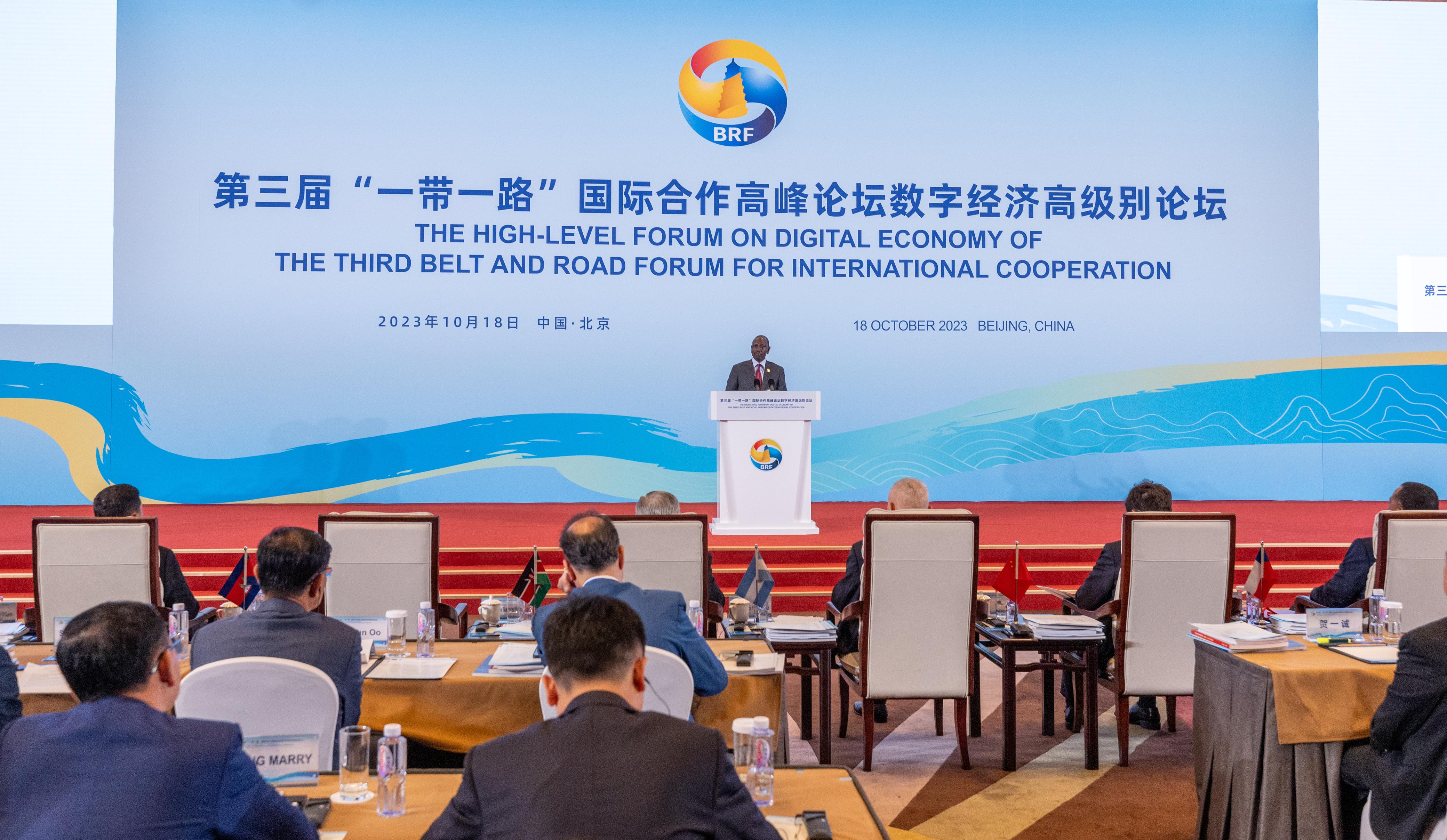 President Ruto’s speech at BRI forum in China