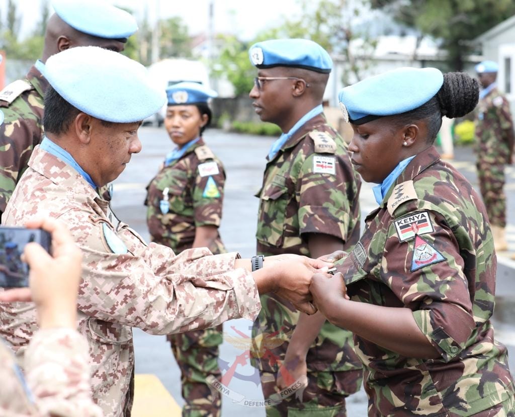 Kenyan troops honored with service medals in Goma