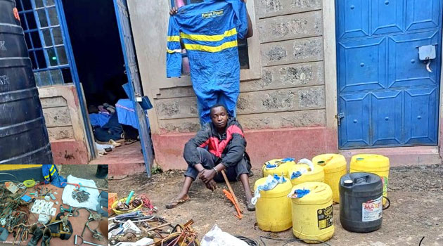Suspected transformer vandal arrested in Thika as authorities intensify crackdown