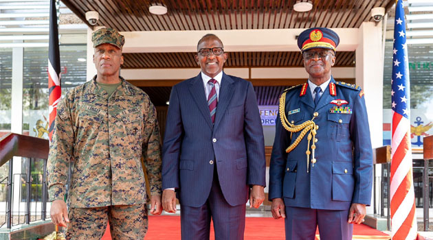 AFRICOM Commander Langley meets Duale, Gen Ogolla in Nairobi