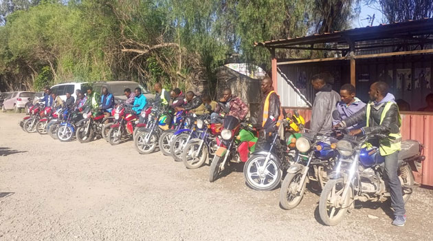 20 members of Kitengela boda boda mob arrested, motorbikes impounded
