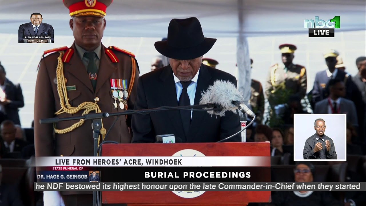 Geingob’s burial underway at Heroes’ Acre in Windhoek
