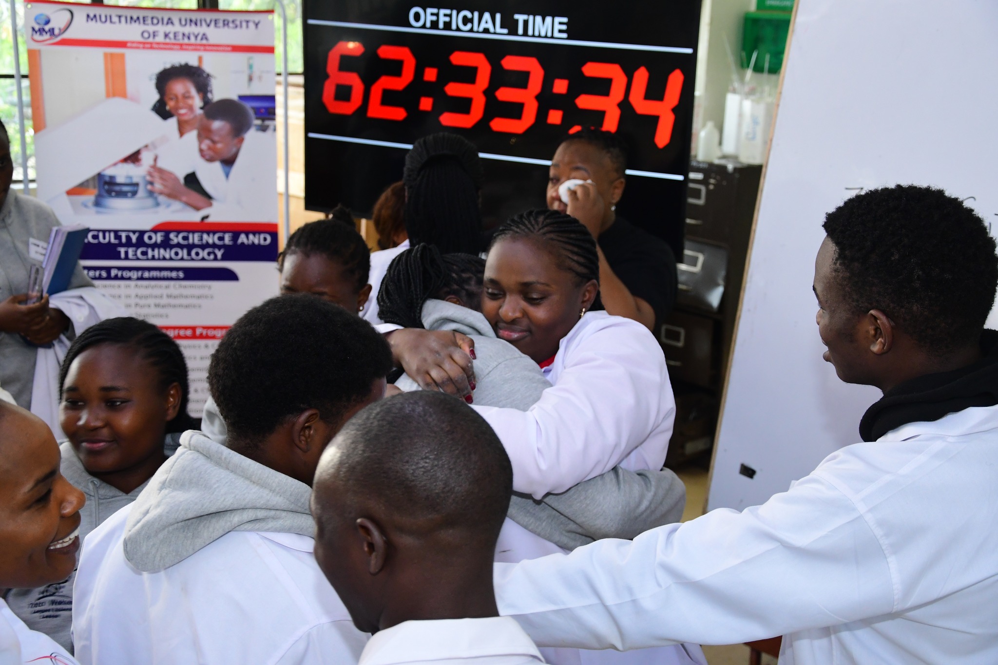 Kenyan teaches 50 hours of science non-stop in record bid