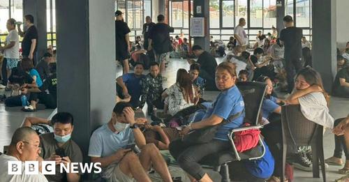Hundreds rescued from love scam centre in the Philippines