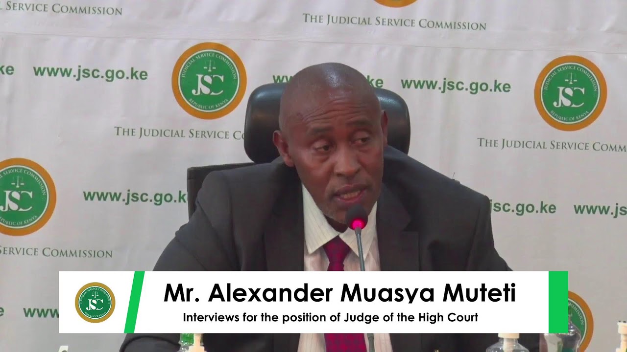 ‘I quit alcohol a year ago’: Muteti defends record as he interviews for judge