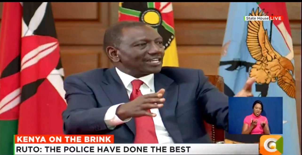 Ruto Defends Govt response on protests, vows action on police excesses