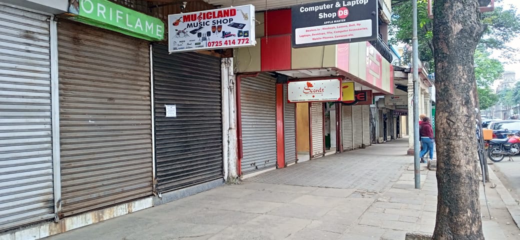 Businesses closed, streets deserted in Nairobi CBD over planned protests