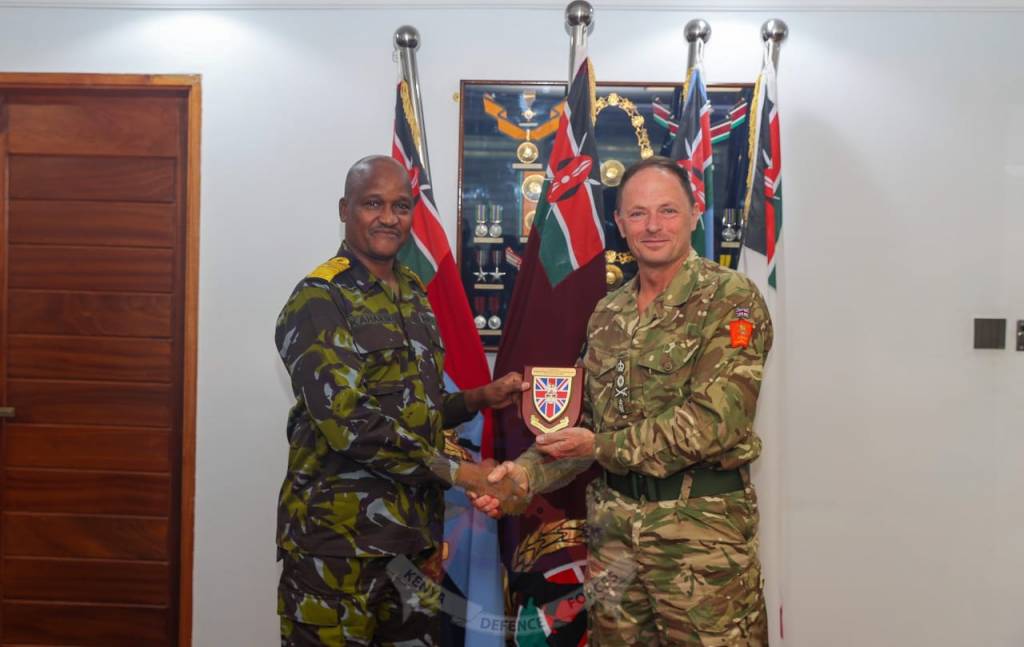 Gen Kahariri hosts UK Army Commander Gen Walker at MoD
