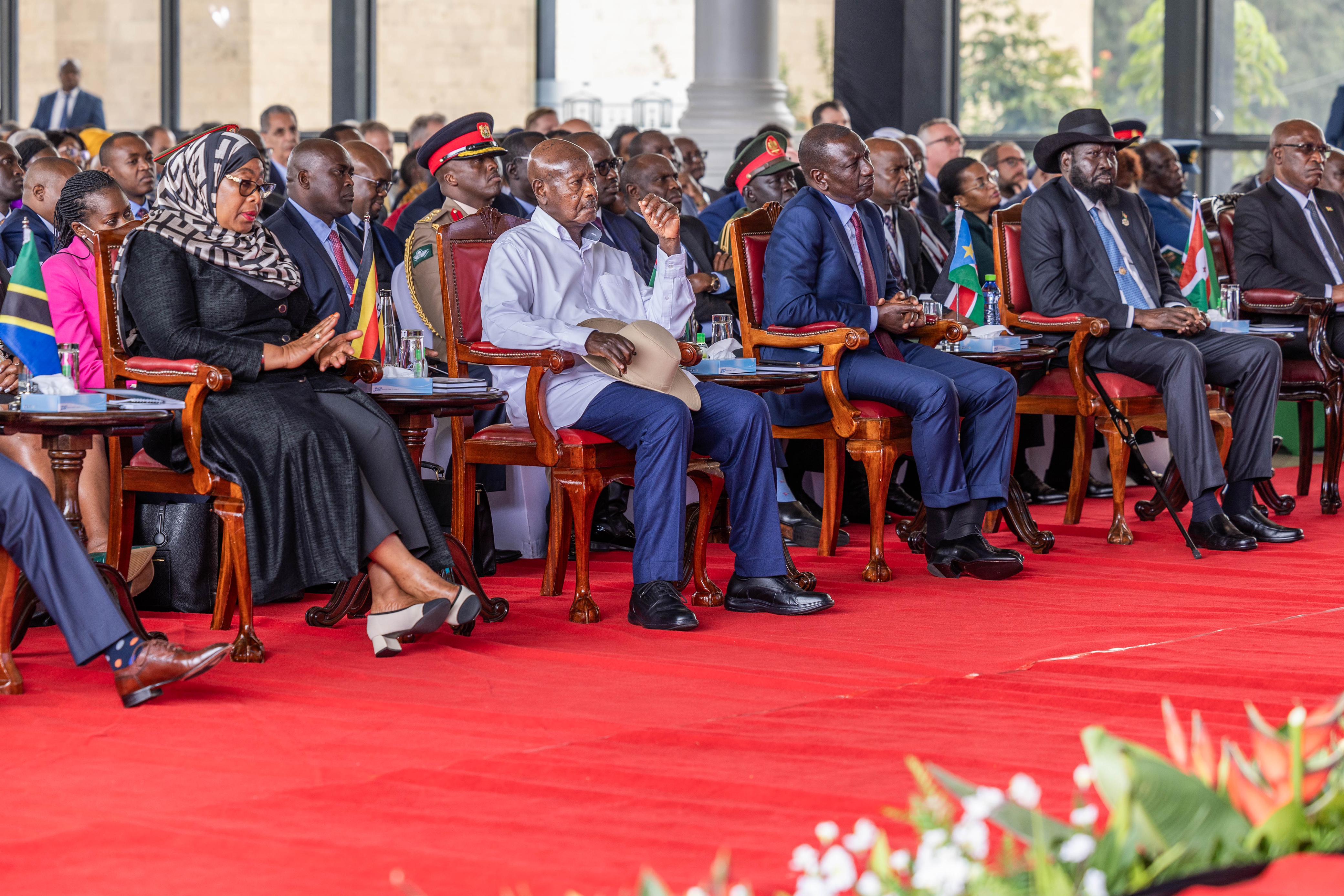 Suluhu, Museveni and Kiir join Ruto in unveiling AUC candidature