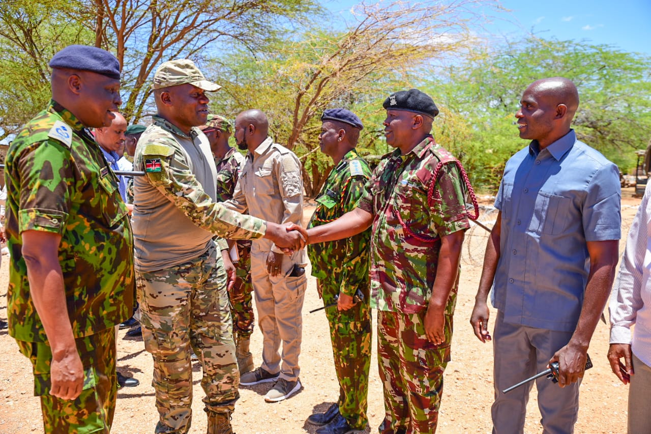 Masengeli tours operational posts in Northeastern
