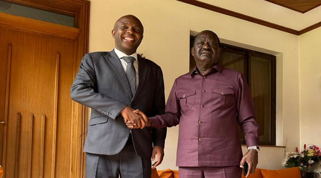 Kang’ata sparks DP talk succession with surprise Raila meeting