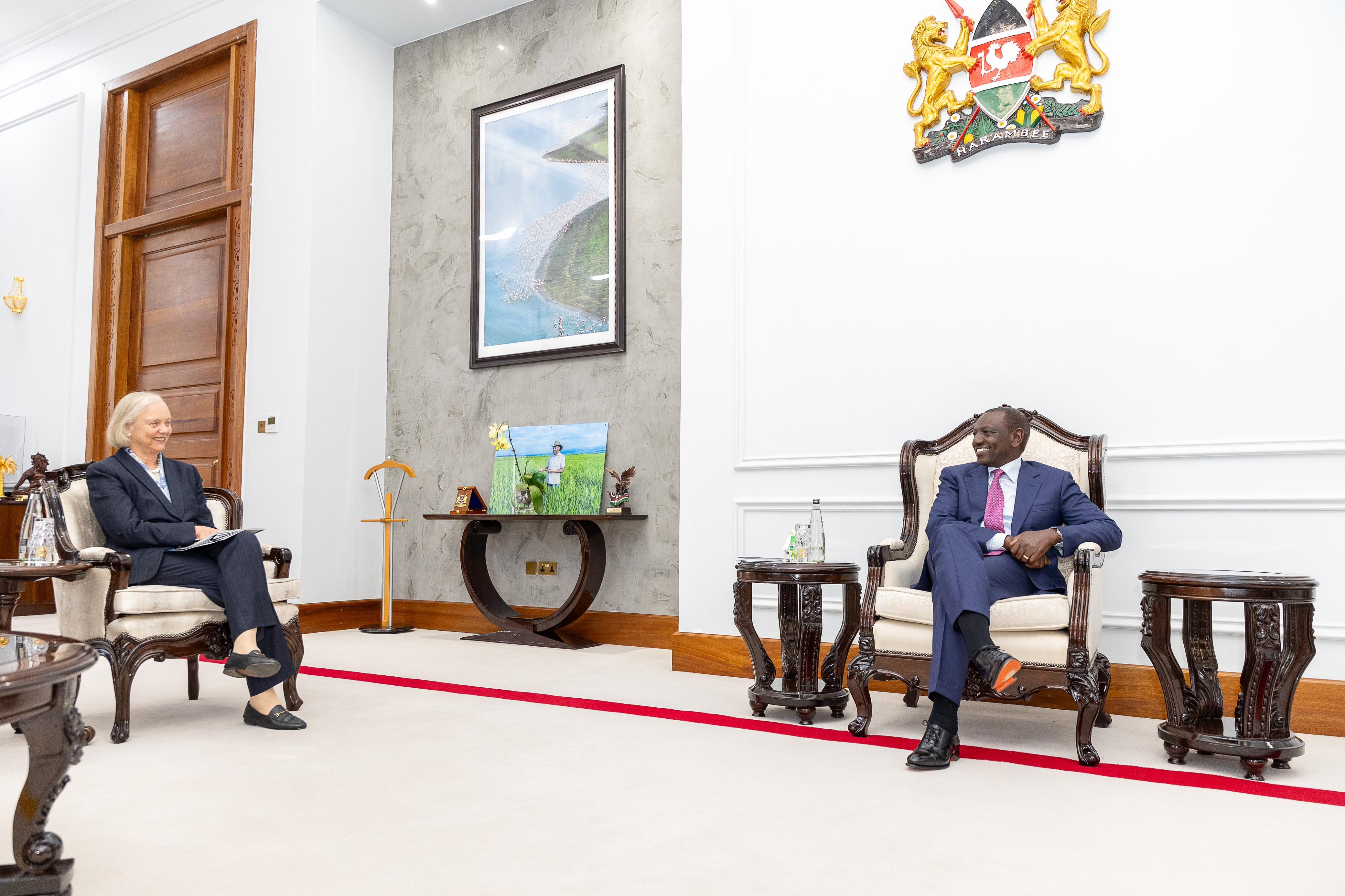 President Ruto bids Whitman farewell