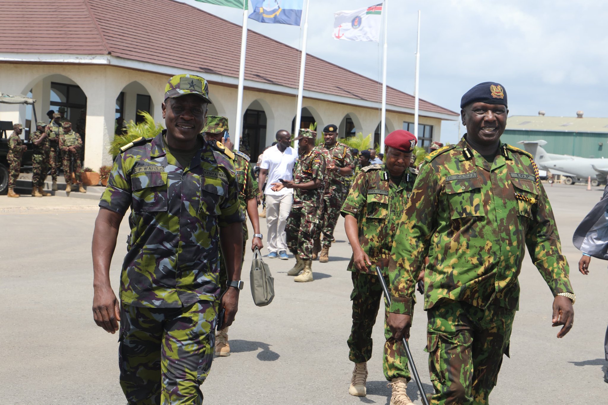 IG Kanja Leads Security Assessment in Lamu, Commends Officers for Dedication