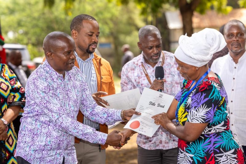 DP Kindiki presides over issuance of over 3,500 title deeds in Taita Taveta