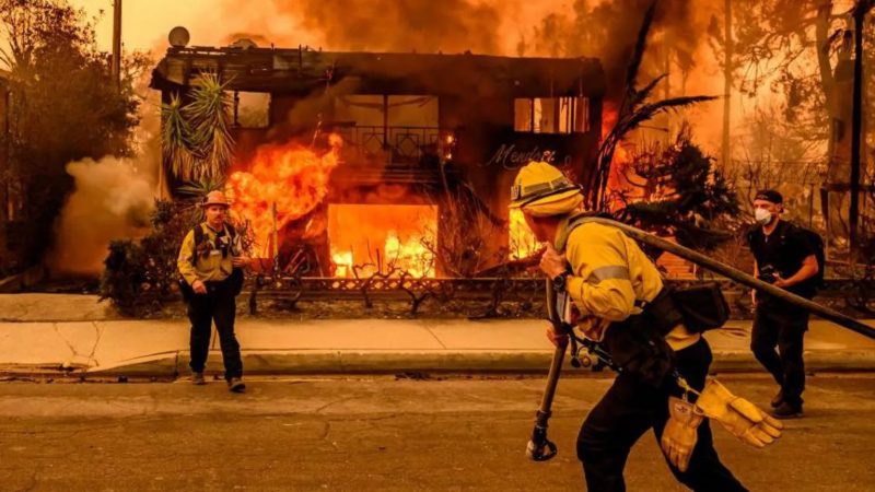 LA braces for stronger winds as fires continue to burn