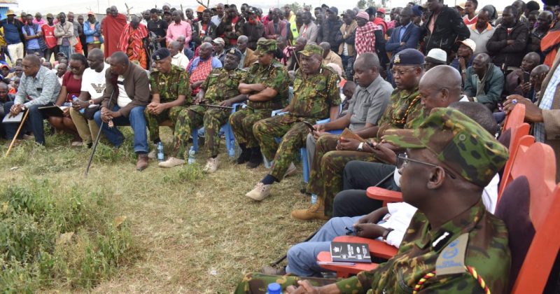 Narok East MP Aramat holds peace meeting with Duka Moja residents
