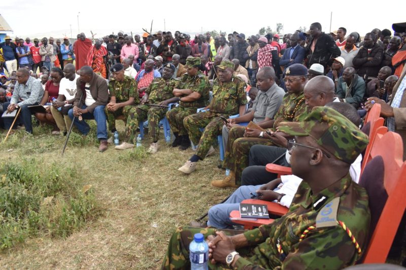 Narok East MP Aramat holds peace meeting with Duka Moja residents