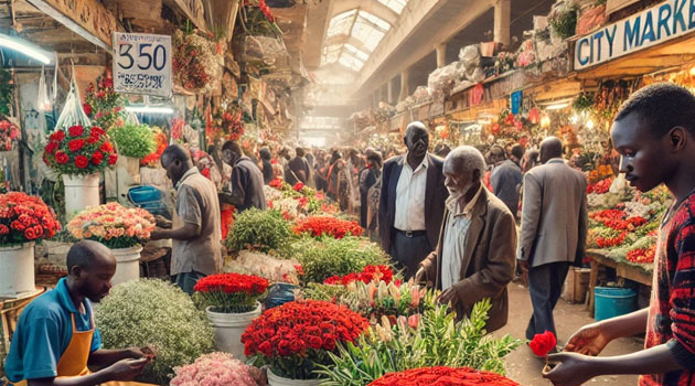 Kenyans contend with high flower prices on Valentine’s Day