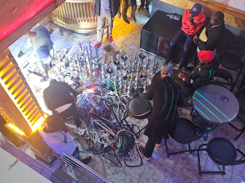 NACADA shisha raid at popular city joint nets two