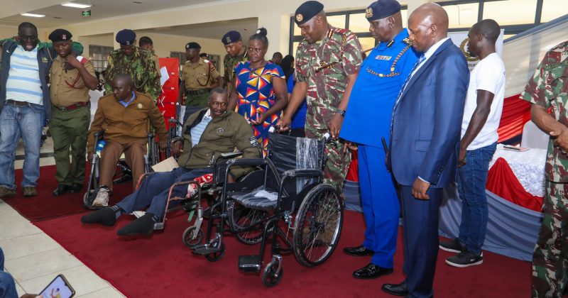 73 police officers injured in the line of duty to benefit from assistive devices from Kenya Re