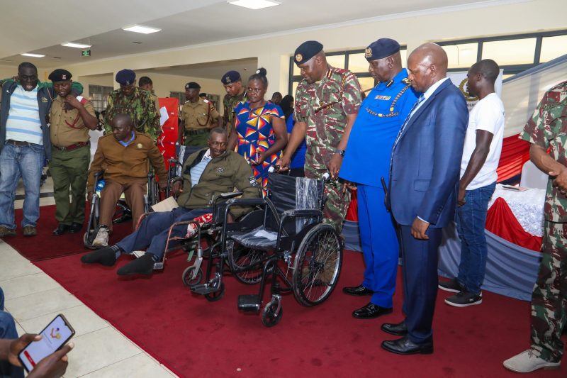 73 police officers injured in the line of duty to benefit from assistive devices from Kenya Re