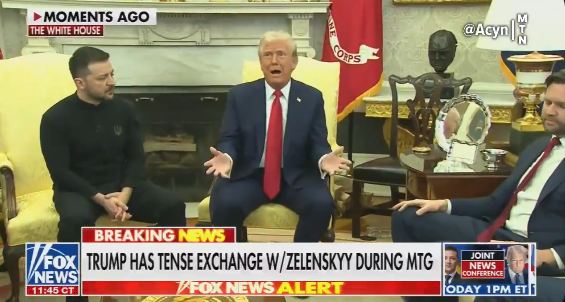 Trump, Zelensky in unprecedented verbal clash in the Oval Office