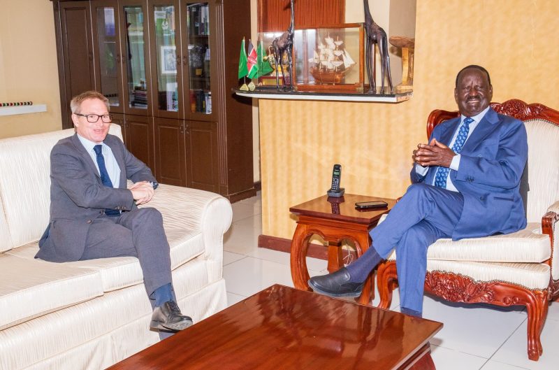 Raila lauds shift from aid to patnerships in meeting with Wigan