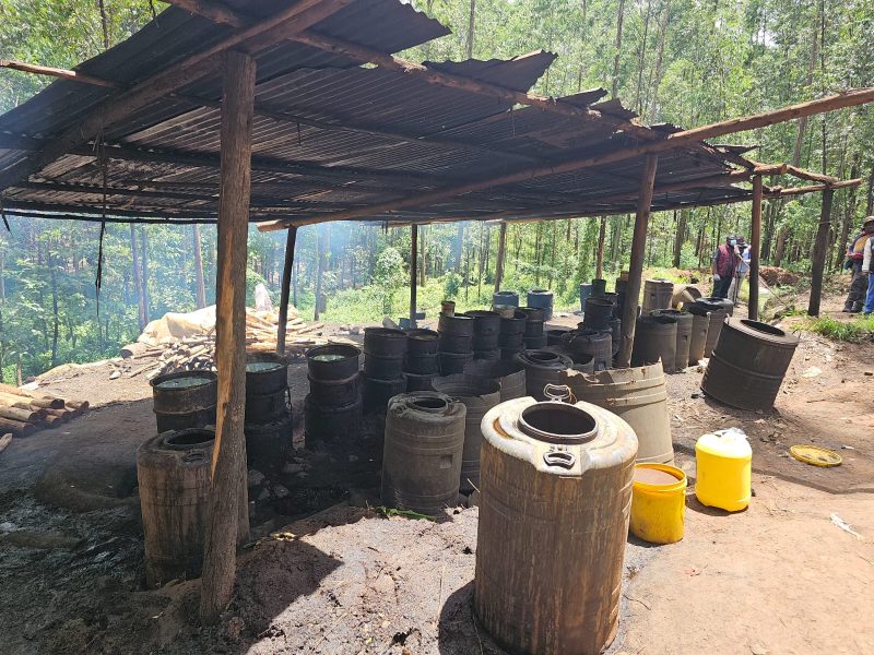 NACADA-Led Multi-Agency Raid Uncovers Massive Illicit Brew Den in Kisii, 5 Arrested