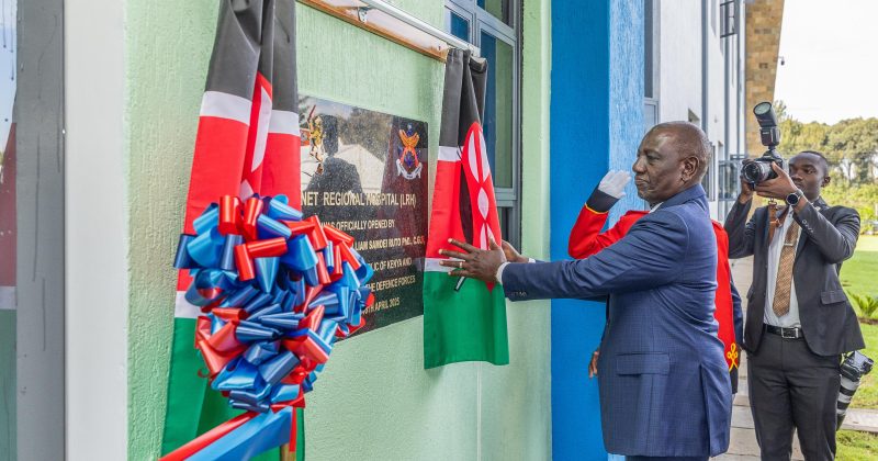 Ruto launches KDF hospital accessible to civilians in Lanet