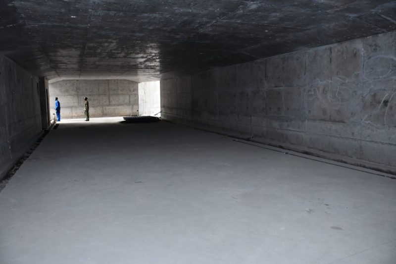 Sh2bn Green Park underpass at busy city intersection 88pc complete