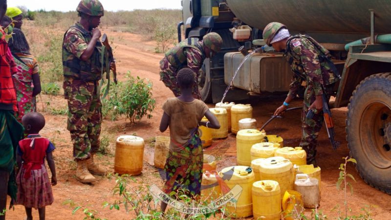 KDF officers engage communities in Laikipia