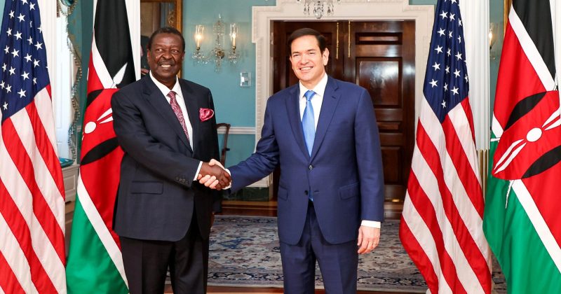 Rubio hails Kenya’s leadership of Haiti Security Mission during talks with Mudavadi