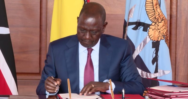 Ruto signs govt spending plan for budget cycle starting July 1