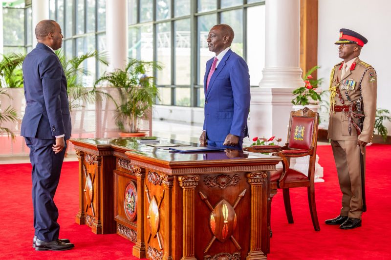 President Ruto receives credentials from six newly appointed envoys