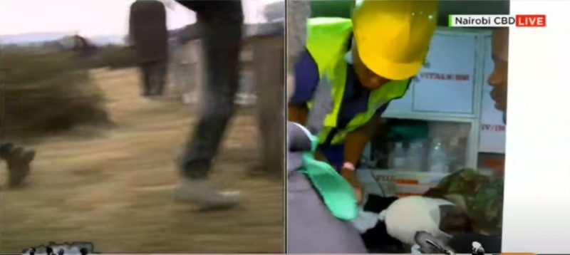 Injured female cop rescued by Nairobi Gen Z protesters