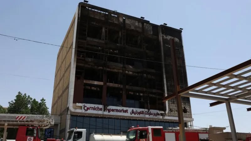 60 dead after fire tears through Iraqi shopping centre, officials say