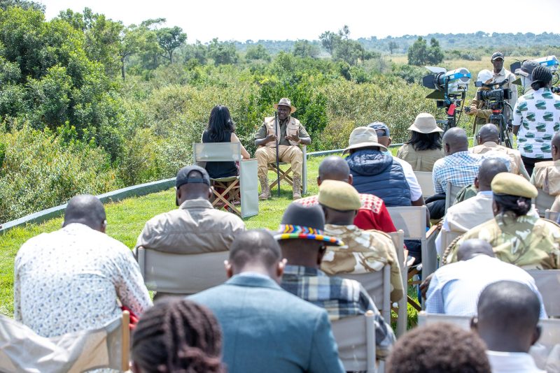Ruto launches global live coverage of wildebeest migration in Masai Mara