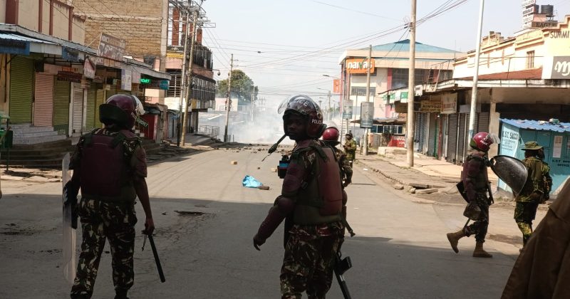 Chaos in Nakuru as protestors engage police in running battles