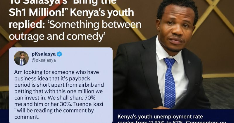 Kenya’s Gen Z Pitch Big Ideas After Salasya’s Sh1M Tweet—But Frustration Over Jobs Remains