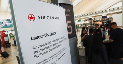 Hundreds of flights grounded as Air Canada staff strike