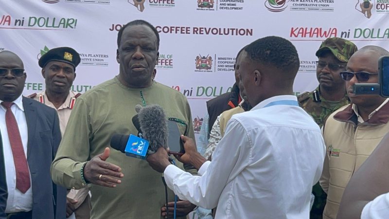 CS Oparanya urges farmers to utilize reforms on modernisation of coffee farming
