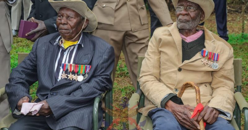 KDF Old Comrades Association honours 2 WWII veterans in Meru
