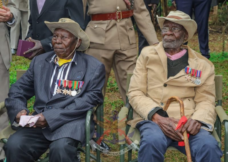 KDF Old Comrades Association honours 2 WWII veterans in Meru