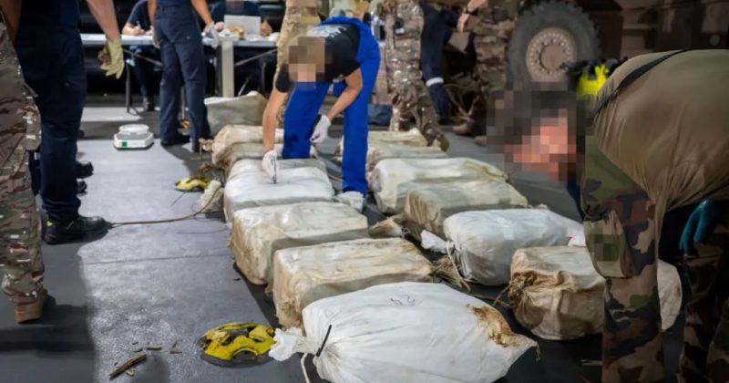 French navy seizes nearly 10 tonnes of cocaine off West African coast