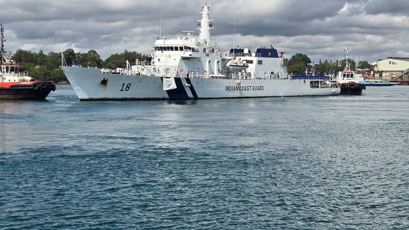 Indian ship in Mombasa ahead of joint exercise with Kenyan Coast Guard