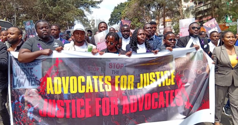 Lawyers hold ‘Purple Ribbon March’ in honour of slain colleague Mbobu