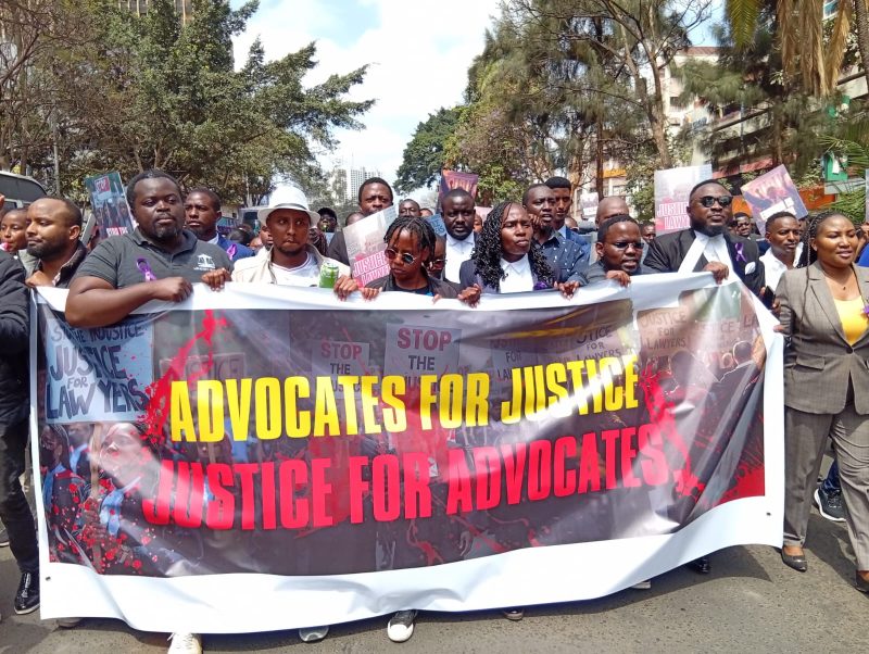 Lawyers hold ‘Purple Ribbon March’ in honour of slain colleague Mbobu