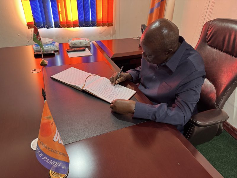 Oburu Oginga assumes office as interim ODM Leader