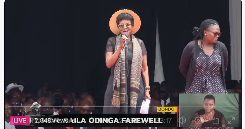 Raila’s sister condemns Kasarani shootings, faults dishonourable police conduct