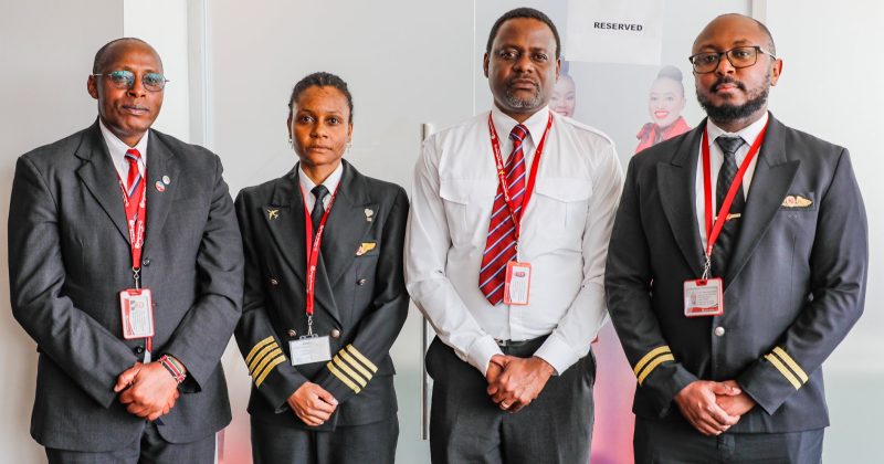 PHOTO STORY: KQ crew that flew Raila Odinga home
